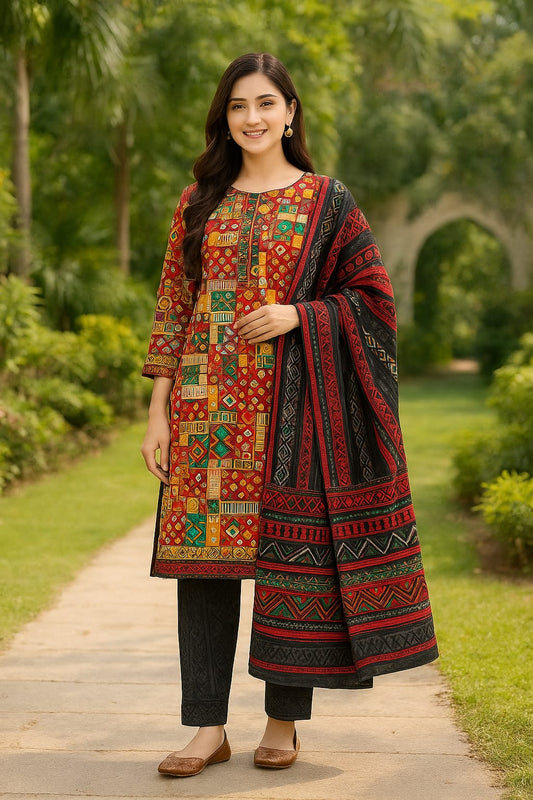Lawn Fabric 3 Piece